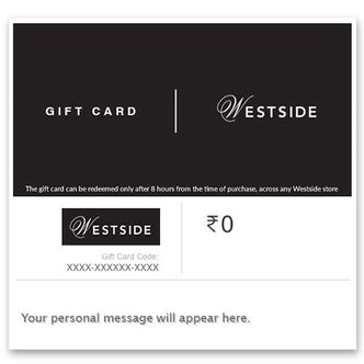 Westside| E-Gift Card | Instant Delivery | Valid for in-store purchases | 1 year validity